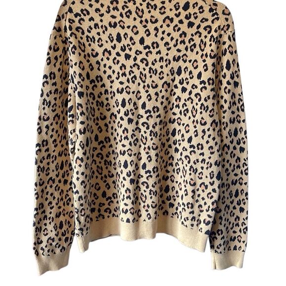 J.Crew animal print sweater XL - Picture 2 of 6